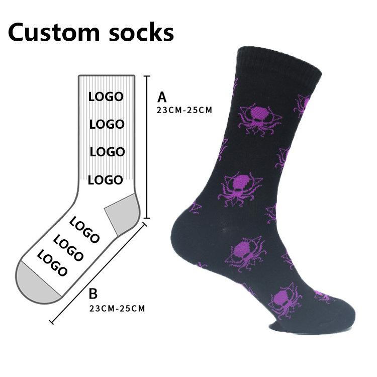 Customize premium designer sublimation blank 3d digital printing personalized unisex tube custom print socks