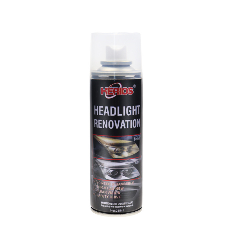 Headlight Polishing Spray Liquid Restoration Kit 235ml Headlight Restoration Liquid For Car Care