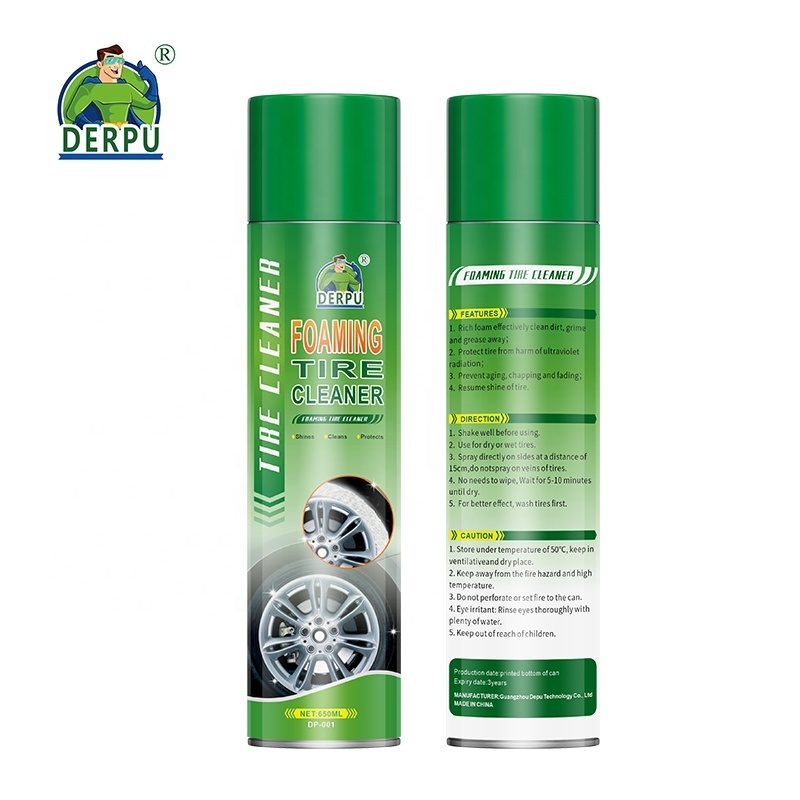 Car Care Product Aerosol Foaming Tire Cleaner Spray Made in China Professional Foaming Tire Cleaner