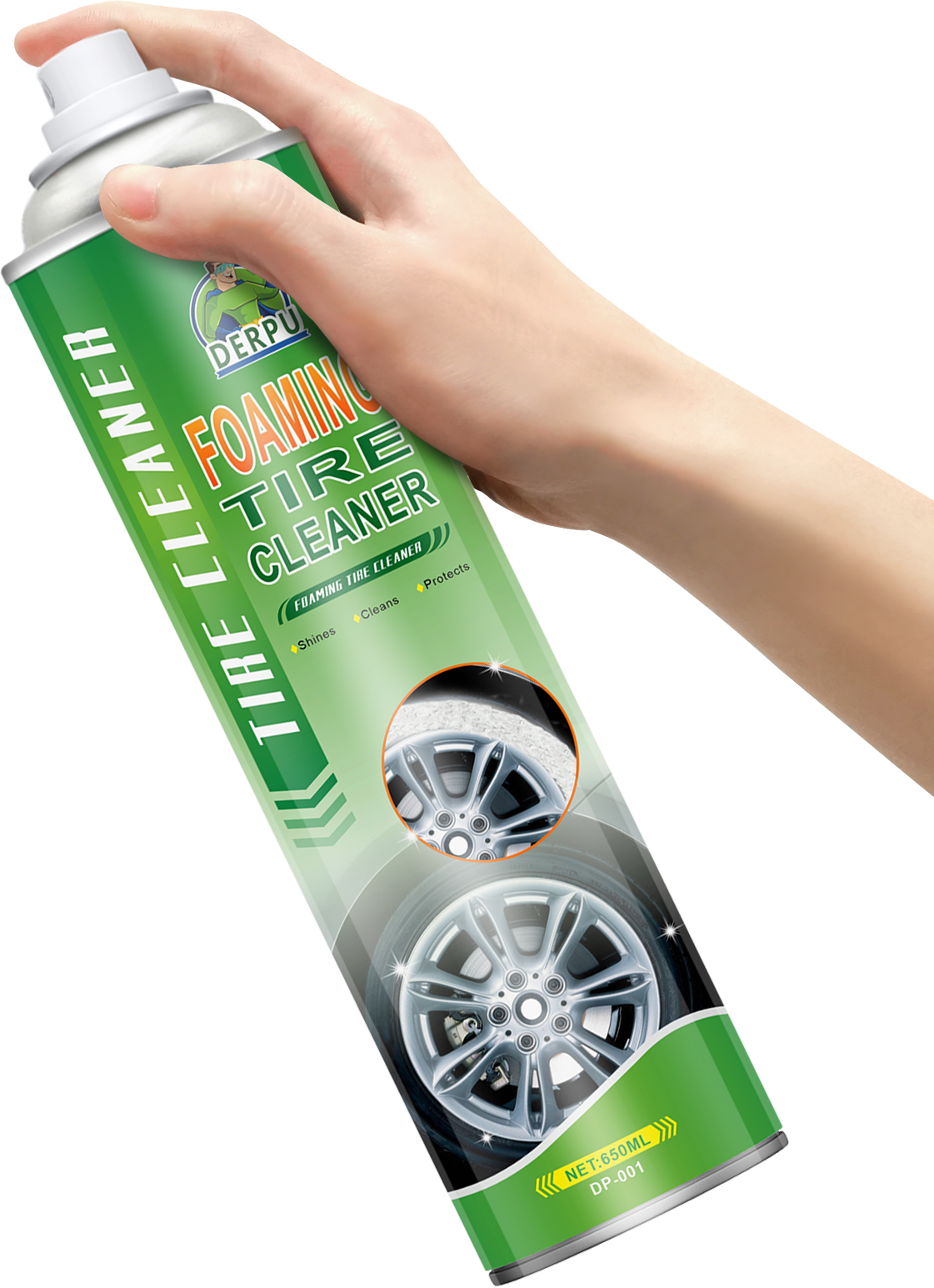 Car Care Product Aerosol Foaming Tire Cleaner Spray Made in China Professional Foaming Tire Cleaner