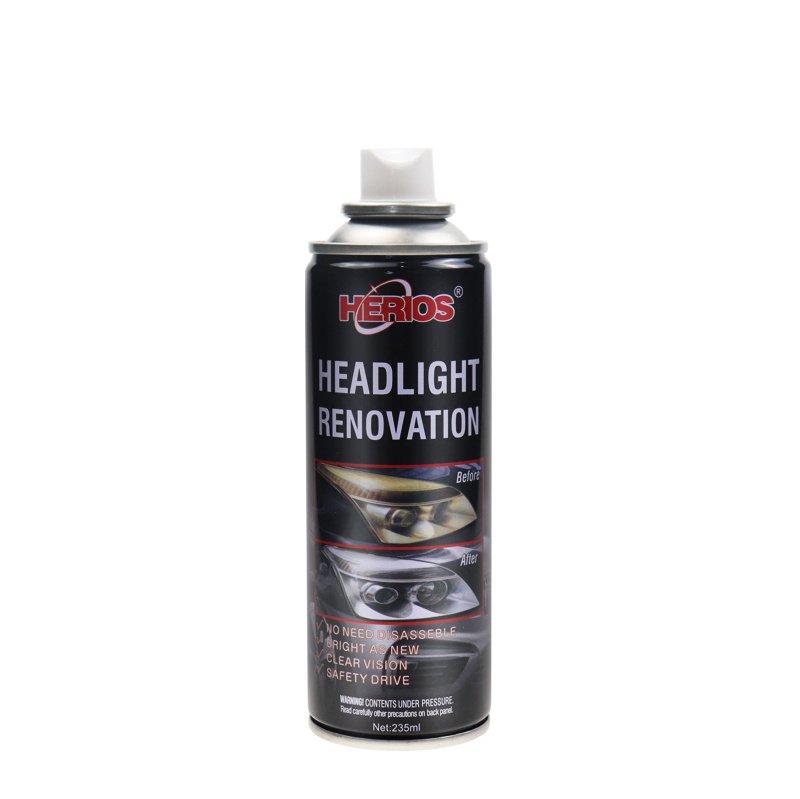 Headlight Polishing Spray Liquid Restoration Kit 235ml Headlight Restoration Liquid For Car Care