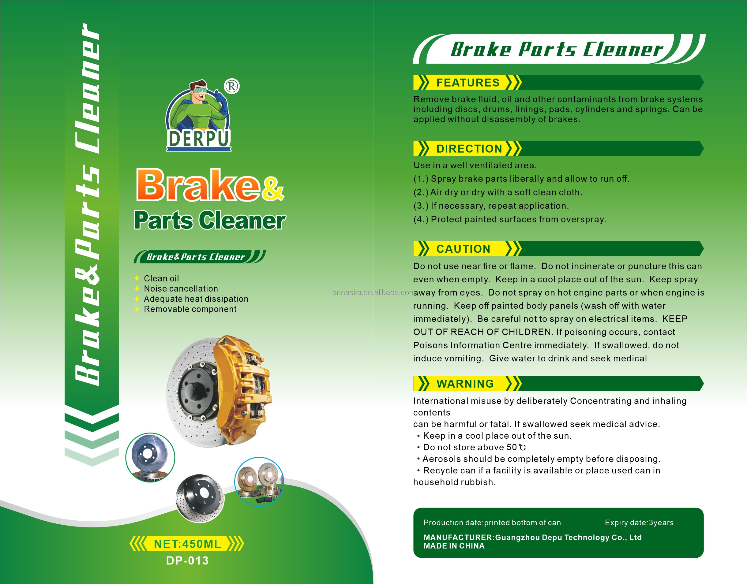 Brake and Metal Surface Cleaner Power Blast Rust Buster Pro Brake & Cleaner Solution  Brake&Parts Cleaner