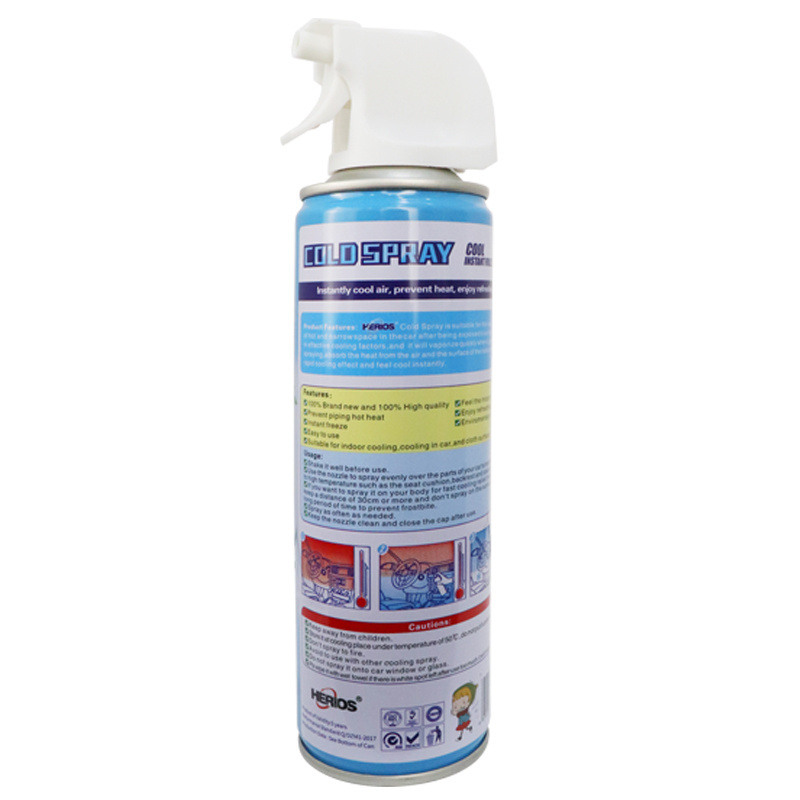 Car Care Protector Products Car Instant Ice Freeze Cooling Spray Fresh Cooling Instant Freeze Spray Essential For Summer