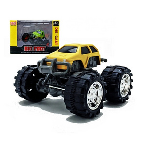 Mini monster metal alloy car Die cast car big wheel monster truck mini truck promotion toys