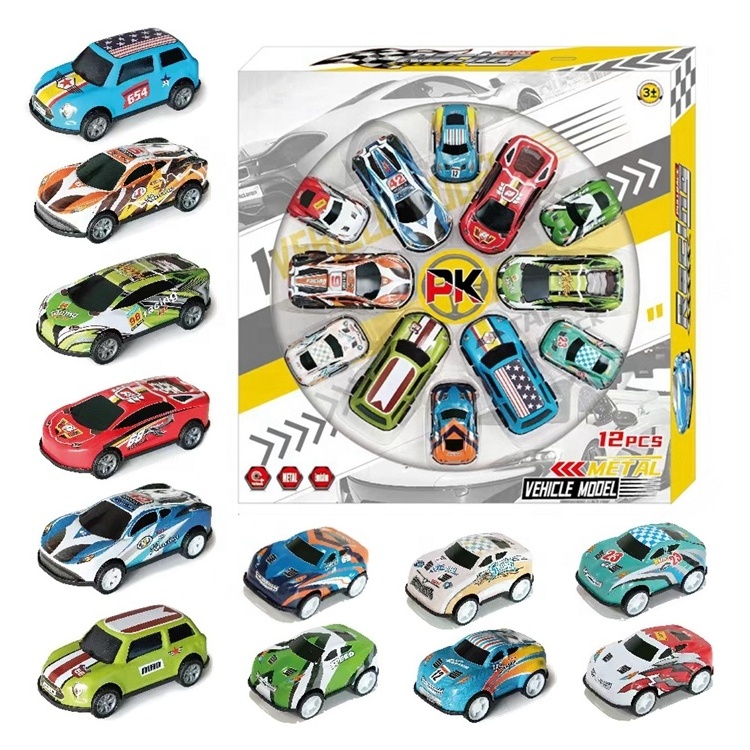 1:56 12 pcs set Cheap price Die cast car Low Price Metal car Alloy car toy collection various designs many designs assorted