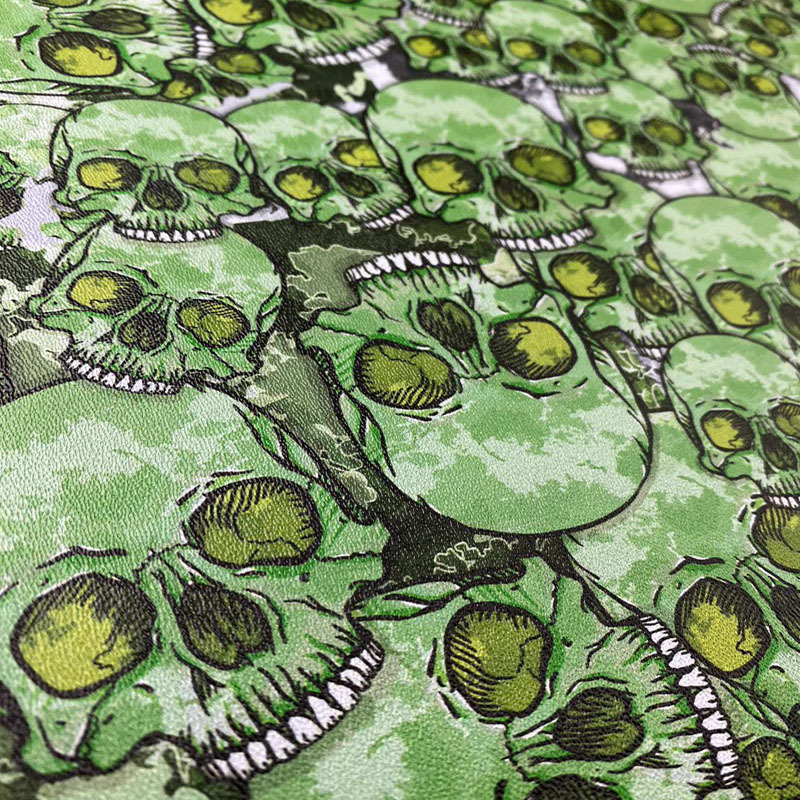 Green Skulls KYDEX Sheet Plastic= 300X300X1.5mm = Heat Formed Plastic KYDEX Sheets