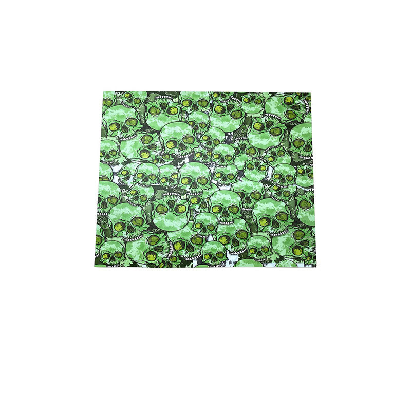 Green Skulls KYDEX Sheet Plastic= 300X300X1.5mm = Heat Formed Plastic KYDEX Sheets