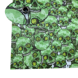 Green Skulls KYDEX Sheet Plastic= 300X300X1.5mm = Heat Formed Plastic KYDEX Sheets