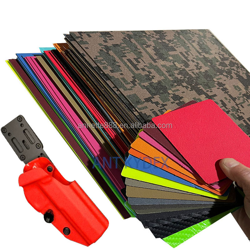 Red Kydex Sheet 1220x2440mm 1.2mm 2.0mm 2.5mm 3.0mm 4.8mm pvc foam board in haircell kydex plastic sheets