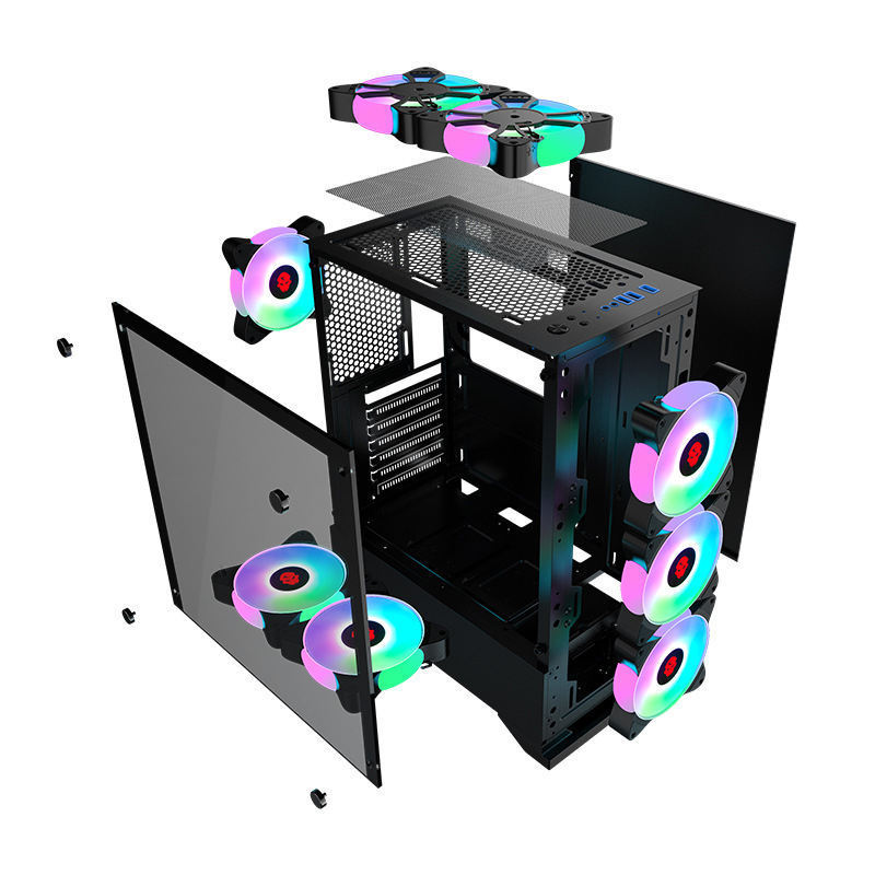 Factory Supplier New Brand Micro Atx Case Computer Case Front Panel With Hard Modular Drive Bays