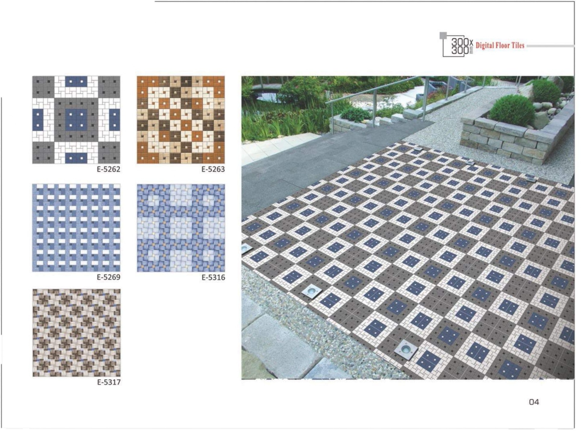 Ceramic digital floor tiles 30X30 cm exclusive Collection with specially heated and elevated for interior and exterior floor