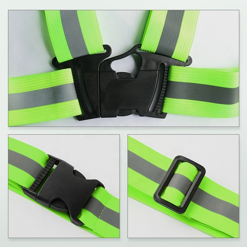 Custom LOGO Reflective Running Belt Safety Clothing Hi Vis Safety Vest