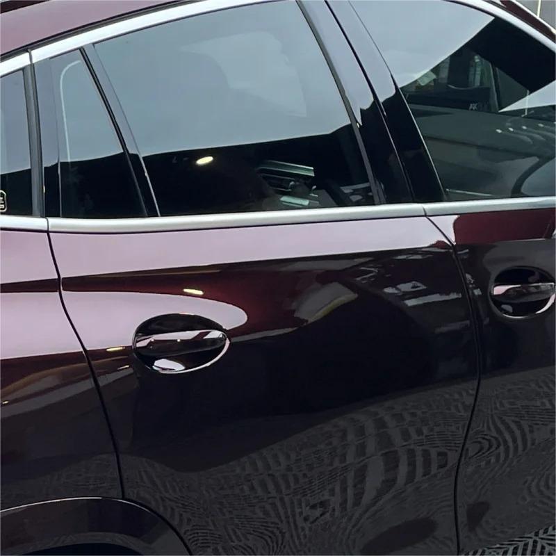 Annhao Popular Car Wrap Vinyl Metal Black Rose Super Glossy Metallic Full Body Car Stickers  For Car