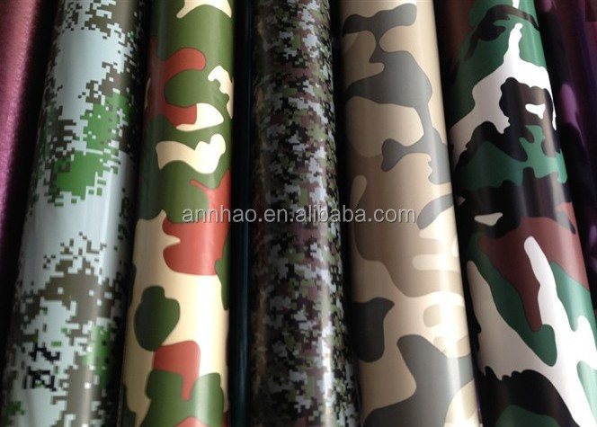 1.52*28m Air Bubble PVC Material Car Body Decal Vinyl Sticker  Car Wrap Forest Camo Vinyl Film