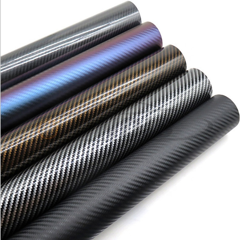 Customized Size Carbon Fiber Vinyl Car Wrapping Foil Motorcycle Car Sticker Decoration Chameleon Stickers For Car Styling