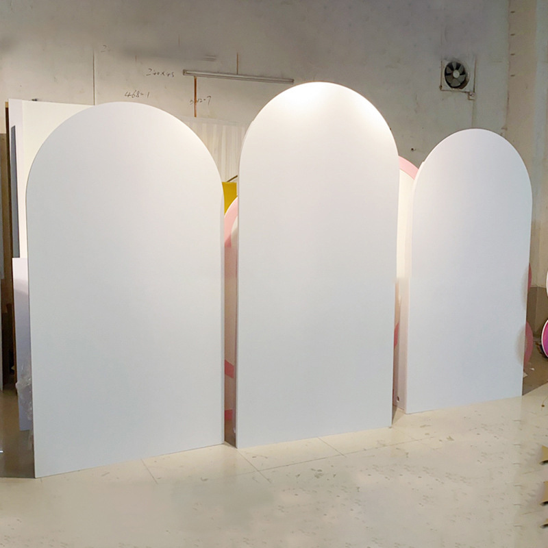 wedding party supplies White Pink Stand PVC U-shape arch door wedding decoration backdrop for wedding decoration