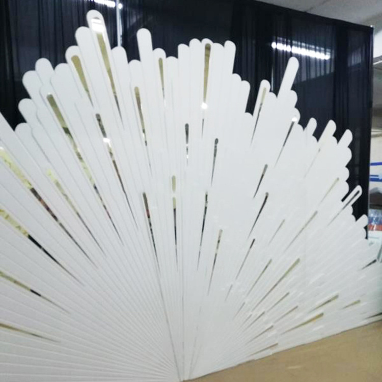 The newest design  sunset white PVC backdrop wedding decoration backdrop