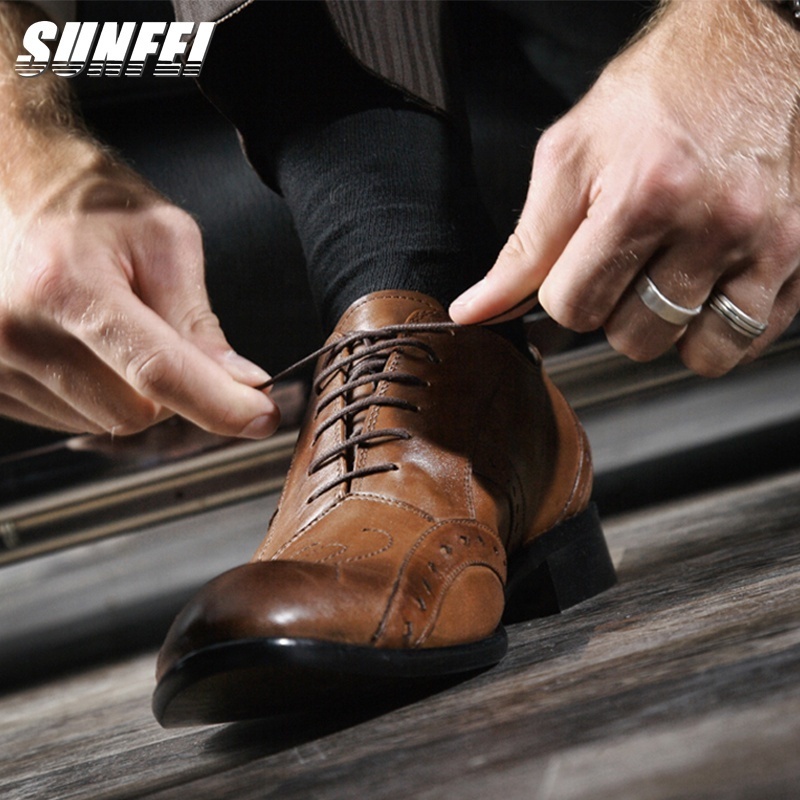 sunfei waxed dual colour shoelaces Waxed coated laces of Oxford Shoes Leather Shoes cotton wax fabric shoe laces