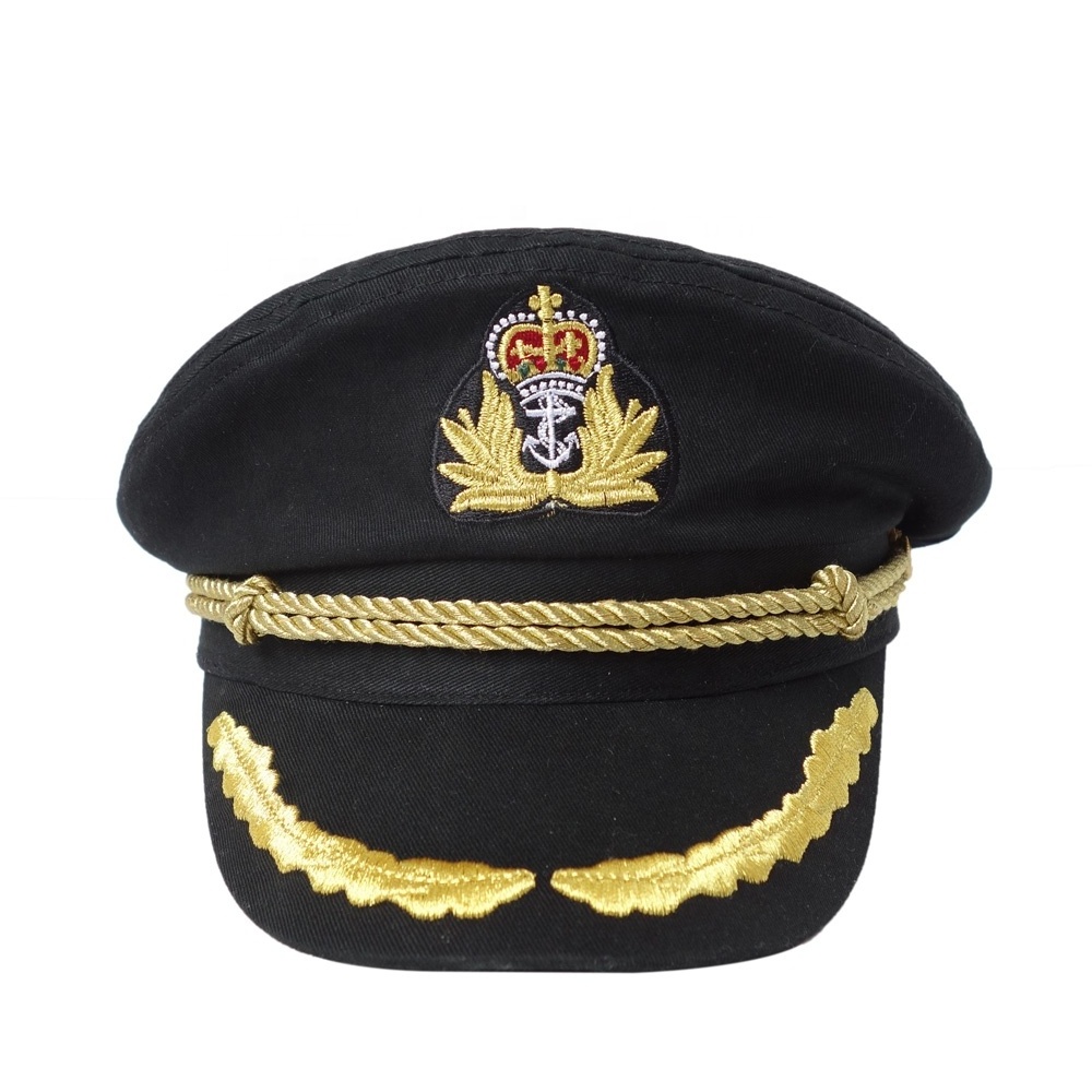 Adult Captain Hat Stain Yacht Boat Navy Sailor Sea Marine Navy Officer Cap Hat