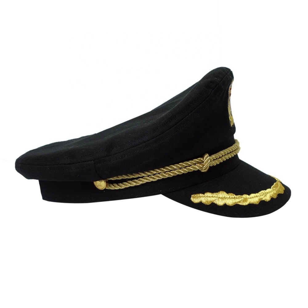 Adult Captain Hat Stain Yacht Boat Navy Sailor Sea Marine Navy Officer Cap Hat