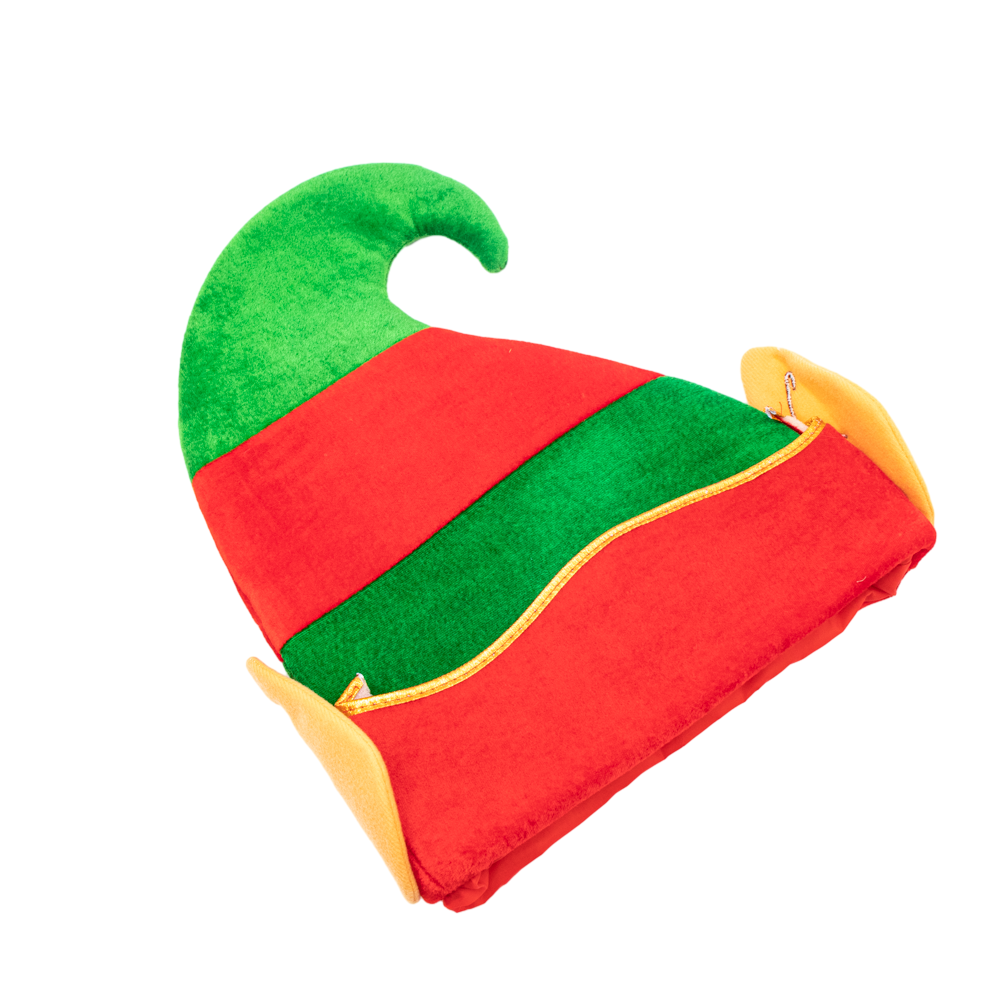 Red and Green Colors Santa's Hat Womens Kids Baby Beanie Winter Hat Christmas elf ears hat