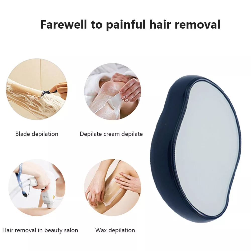 Trending Products 2022 New Arrivals Painless Leg and Hand Expolation Pad Crystal Hair Remover Eraser Stone for Women Body