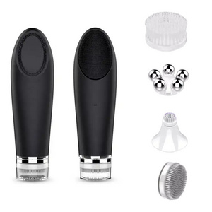 New Arrival Skin Care Device Waterproof Soft Silicone Face Washing Brush Facial Massager Electric Cleansing Brush