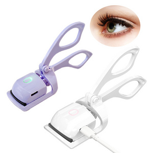 Wholesale Rechargeable Electronic Portable High Quality Cute Mini Electric Heated Eyelash Curler For Makeup