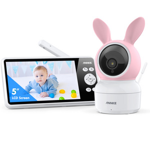 ANNKE 1080P WiFi Baby Monitor with Battery Temperature Detection & Night Vision & Two-Way Audio Wireless Baby Monitor Camera