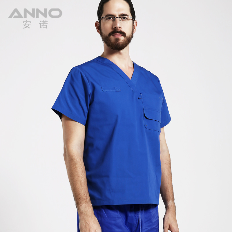 OEM Blue Bleach Resistant Medical Scrubs Wholesale