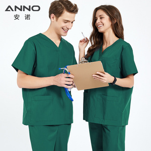 ANNO High Quality Overweight Size Hospital Clinic Doctor Surgical Nurse Uniform Unisex