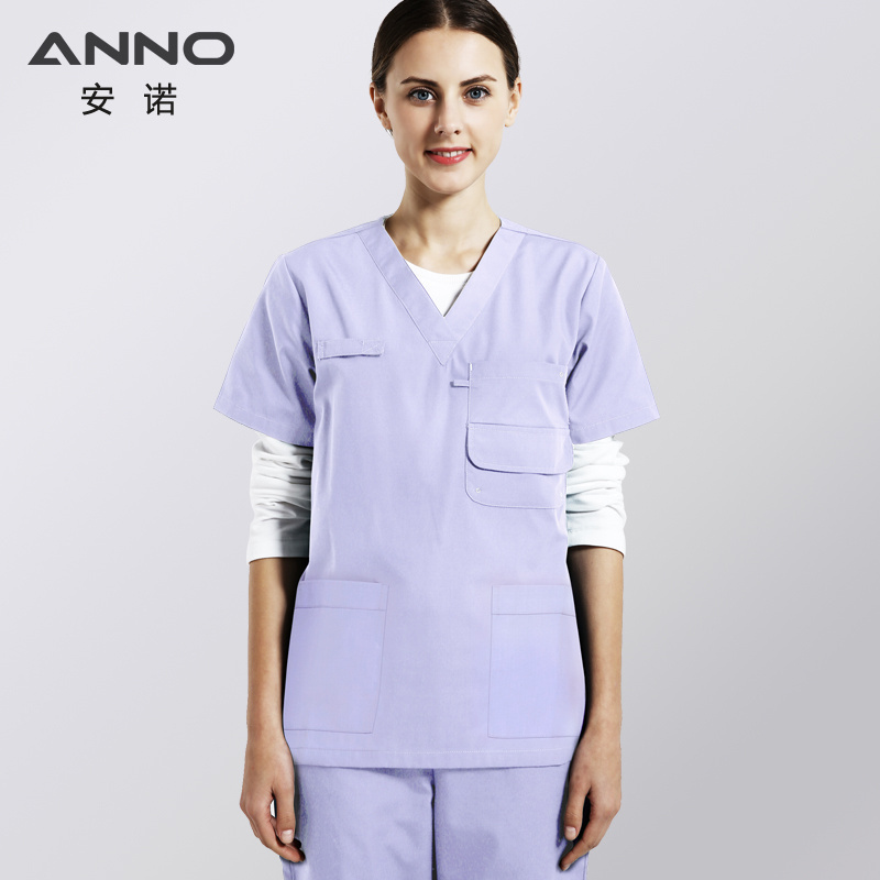 OEM Blue Bleach Resistant Medical Scrubs Wholesale