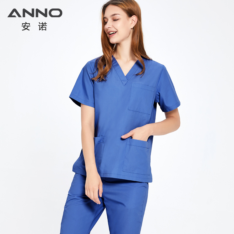 ANNO High Quality Overweight Size Hospital Clinic Doctor Surgical Nurse Uniform Unisex