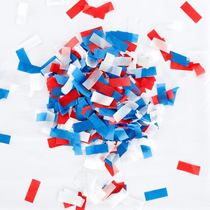 Biodegradable Confetti Red/White/Blue Tissue Paper Confetti  for Birthday Party Decoration