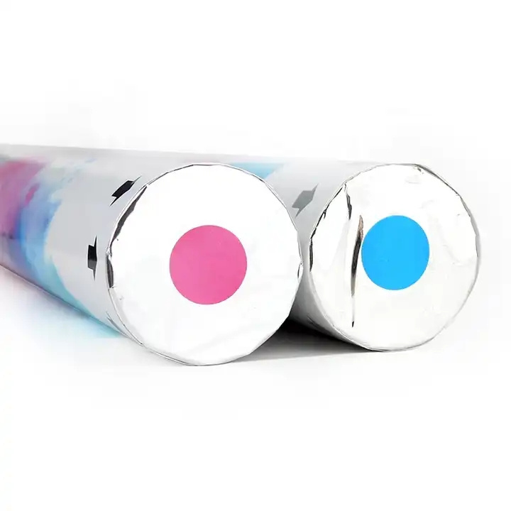 4 Pack Into Air Bio-degradable Gender Reveal Paper Confetti Cannon With Wedding Party Popper