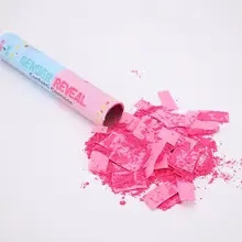 Biodegradable Powder Confetti Cannon Boy or Girl Gender Reveal Poppers  Baby Shower Party Supplies