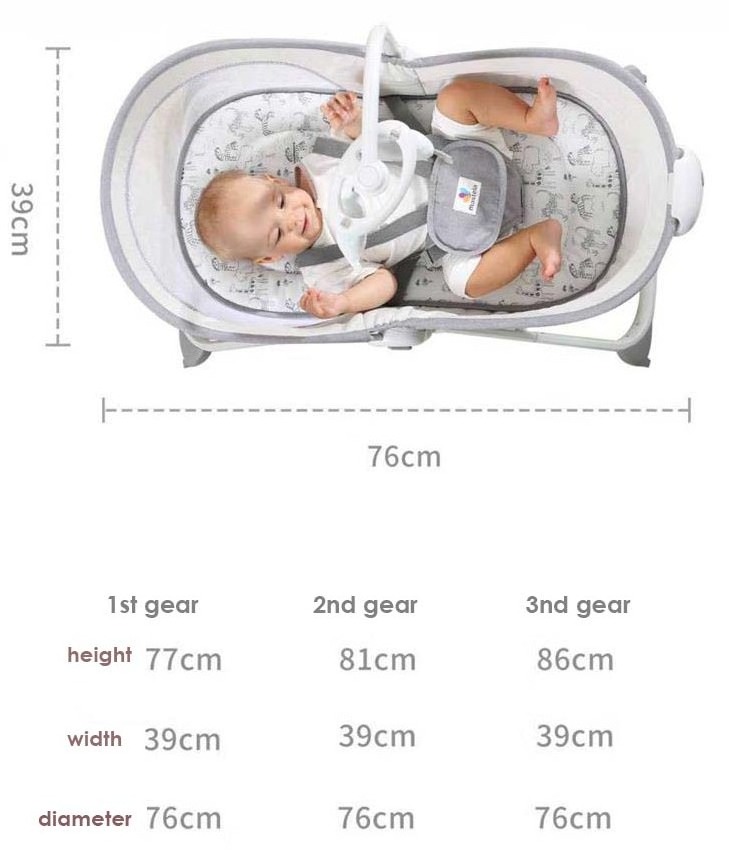 mecedora multifuncional caballo para bebe vibradora Music Canvas Cradle Swing Chair Hanging Baby Electric Rocker And Bouncer