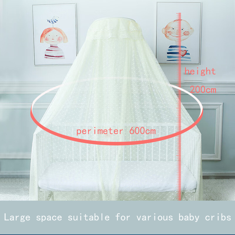 Baby Mosquito Safety Netting Stand Tent Pop Up Newborn Portable Cribs Children Popular Bug Folding Wooden Crib Net