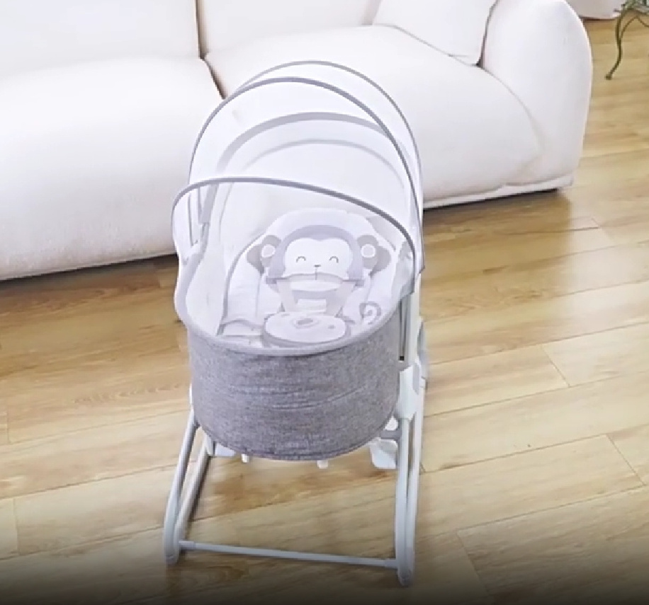 Cradle Bouncer Electric Infant Automatic Toddler Rocking Battery Chair 3 In 1 Baby Walker With Rocker Swing