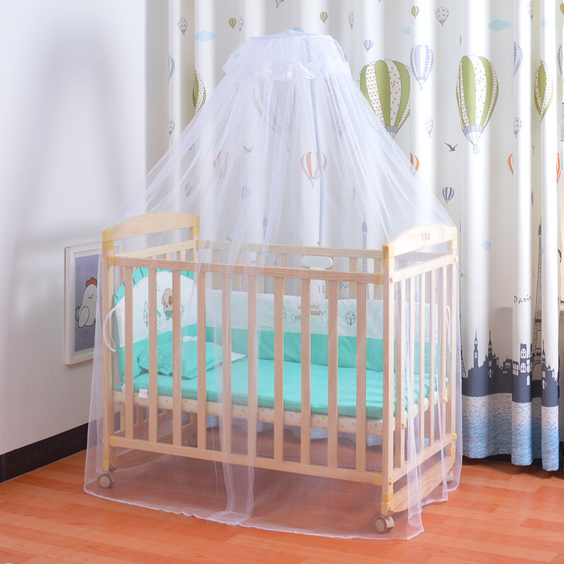 Tent Portable Safety Pop Up Newborn Folding Twin Cribs Black Netting Bedding Baby Crib Nets Mosquito Net With Shelf