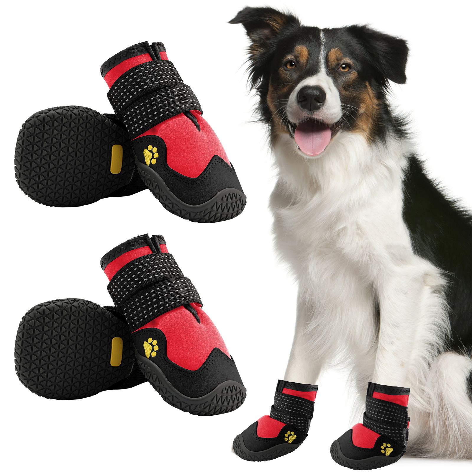 Hot selling Non-Slip Walking Running Light weight Breathable Easy To Wear breathable waterproof anti-slip dog shoes