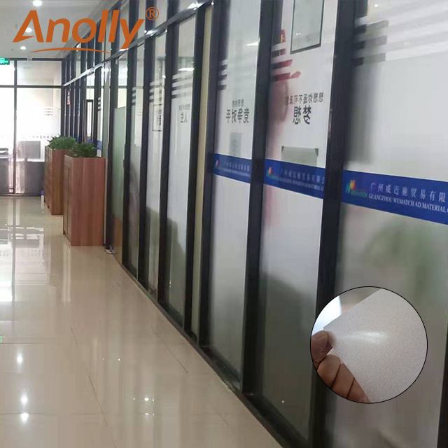 Anolly factory wholesale matt finished frosted glass sticker smart window glass film private protection decoration vinyl film