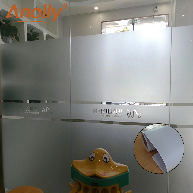 Anolly factory wholesale matt finished frosted glass sticker smart window glass film private protection decoration vinyl film