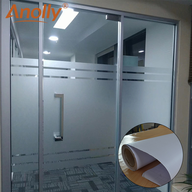 Anolly Office Decoration Frosted Glass Vinyl Transparent Clear Window Film