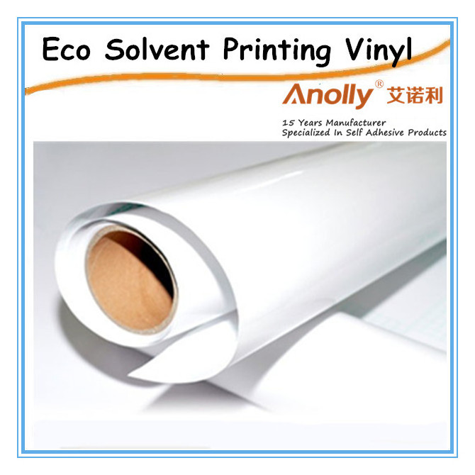 Hot Sale Decorative Eco solvent Bubble Free  Printable Removable Glue White Glue Self Adhesive Film Die Cut Vinyl Sticker Paper