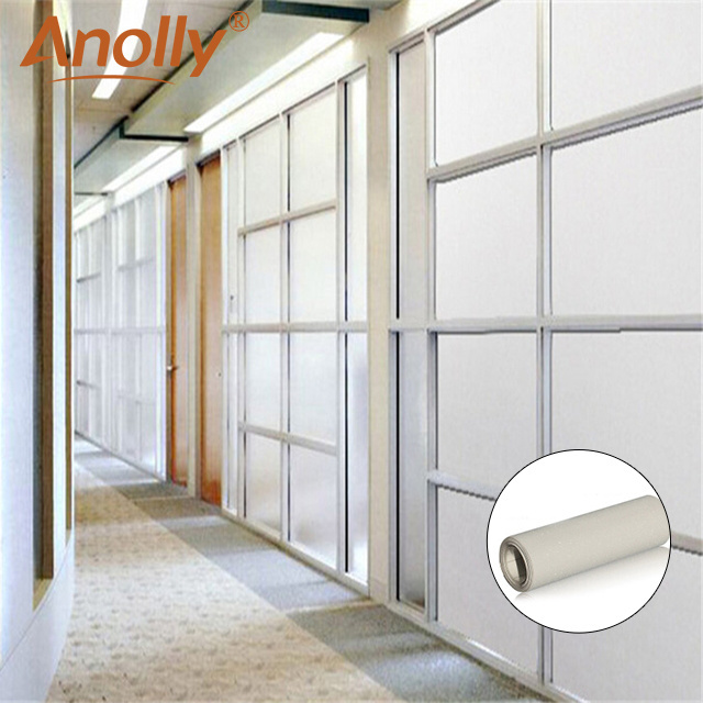 Anolly Office Decoration Frosted Glass Vinyl Transparent Clear Window Film