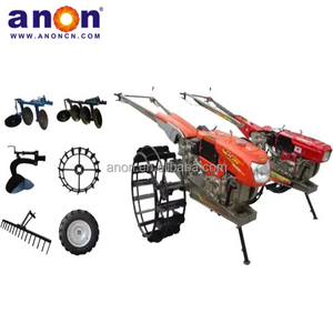 ANON Walk Tractor 2 Wheel Tractor Implements Power 22hp Walking Tractor Single Plough