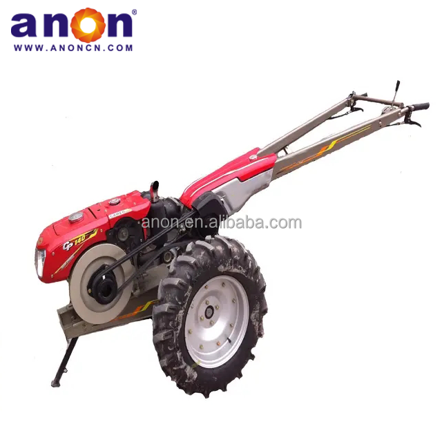 ANON Walk Tractor 2 Wheel Tractor Implements Power 22hp Walking Tractor Single Plough