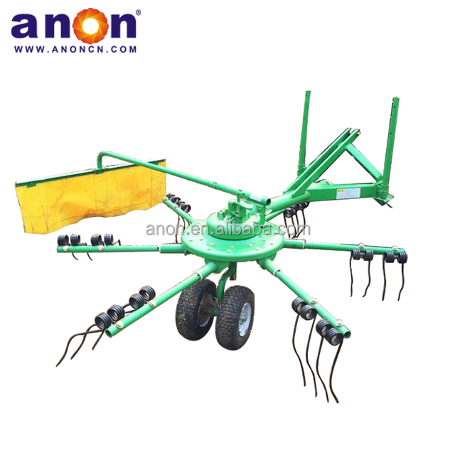 ANON mini 3 Point Single Rotary Hay Rake for tractor mounted rotary hay tedder rake