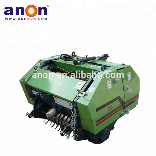 ANON Agriculture Grass Straw manual Hay Baler Machine Mini Round Baler